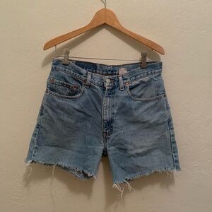 Vintage Levis 505 Denim Cutoff Shorts 32